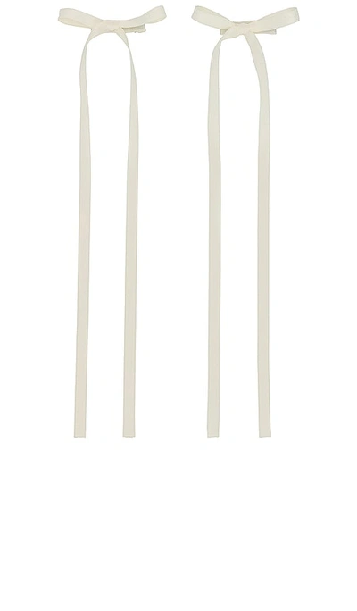 Shashi Amy Rosette Set Of 2 In Ivory