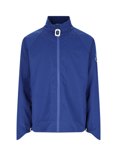 Jw Anderson Zip Front Track Jacket In Blue