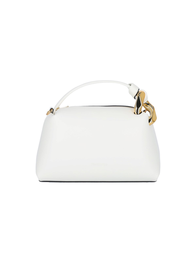 Jw Anderson "corner" Crossbody Bag In White