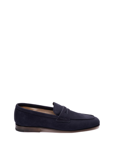 Church's Maltby Suede Loafers In Blue