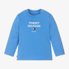 TOMMY HILFIGER BLUE COTTON BABY TOP