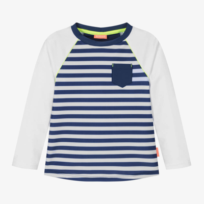 Sunuva Babies' Boys Navy Blue Stripe Swim Top