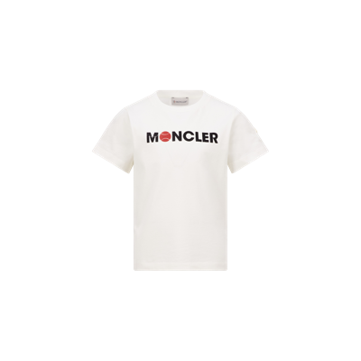 Moncler Kids' Tennis Logo T-shirt White