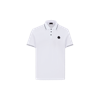 Moncler Logo-patch Cotton Polo Shirt In White