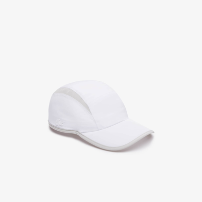 Lacoste Unisex Jockey Cap With Contrast Cutouts - One Size In White