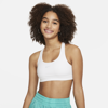 Nike Women's Swoosh Girls' Sports Bra In White