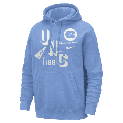 Nike Unc Club  Men's College Hoodie In Blue