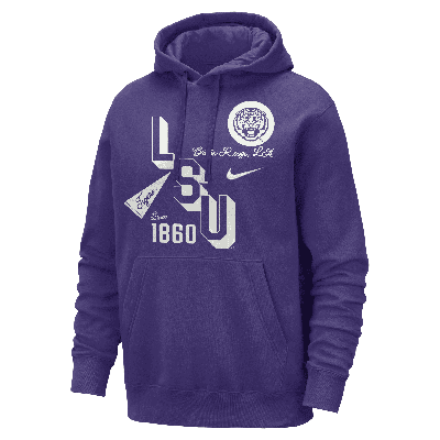 Nike Lsu Club  Men's College Hoodie In Purple