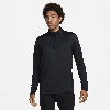 Nike Dri-fit Half Zip Golf Top In Black