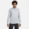 Nike Dri-fit Half Zip Golf Top In Grey