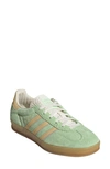 Adidas Originals Gazelle Indoor Sneaker In Green Spark/ Almost Yellow