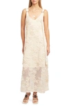 black silver maxi dress Entrance-worthy semi-sheer sequined Silver maxi dress, Midnight Walk XXS / 0 / Silver