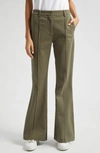 ATM ANTHONY THOMAS MELILLO STRETCH COTTON TWILL FLARE LEG PANTS