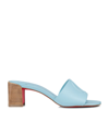 CHRISTIAN LOUBOUTIN CL LEATHER HEELED MULES 55