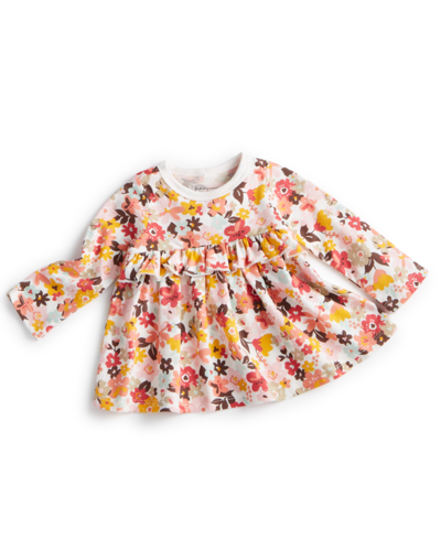 First Impressions Baby Girls Blooms Ruffled Shirt, Created For Macy's In Angel White