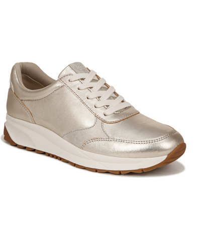 Naturalizer Shay Sneakers In Champagne Leather,faux Leather