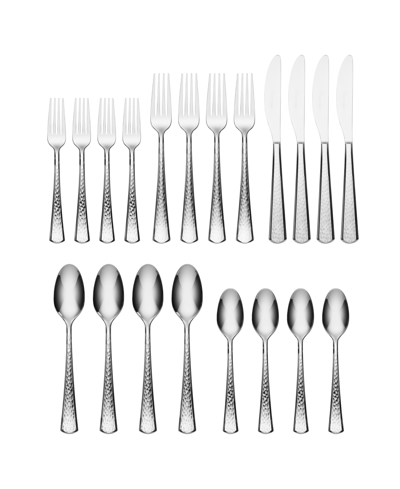 Oneida Etta 20 Piece Everyday Flatware Set, Service For 4 In Metallic And Stainless