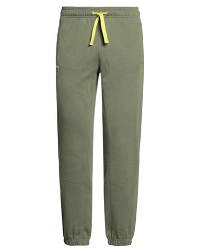 Blauer Man Pants Military Green Size M Cotton, Polyester