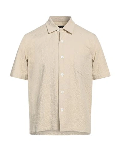 Howlin' Man Shirt Beige Size S Cotton, Elastane