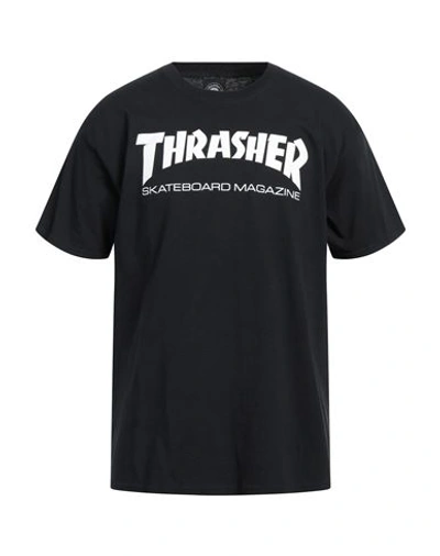 Thrasher Man T-shirt Black Size L Cotton