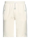 Barba Napoli Man Shorts & Bermuda Shorts Ivory Size 40 Cotton, Polyamide In White