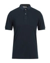 La Fileria Man Polo Shirt Midnight Blue Size 44 Cotton