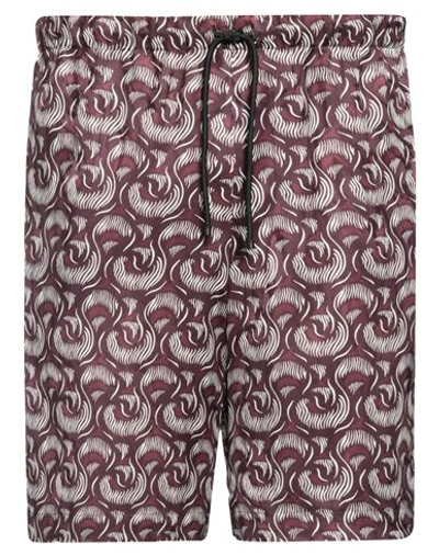 Dries Van Noten Man Shorts & Bermuda Shorts Purple Size 38 Viscose