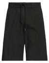 Perfection Man Shorts & Bermuda Shorts Black Size 38 Cotton