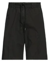 Perfection Man Shorts & Bermuda Shorts Black Size 38 Cotton In Black