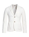 Grey Daniele Alessandrini Man Blazer Ivory Size 42 Viscose, Polyester, Polyamide In White