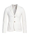 Grey Daniele Alessandrini Man Blazer Ivory Size 40 Viscose, Polyester, Polyamide In White