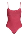 Cotazur Woman One-piece Swimsuit Fuchsia Size L Polyester, Polyamide, Elastane In Pink