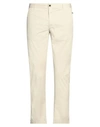 Grey Daniele Alessandrini Man Pants Off White Size 32 Cotton, Elastane In Off White