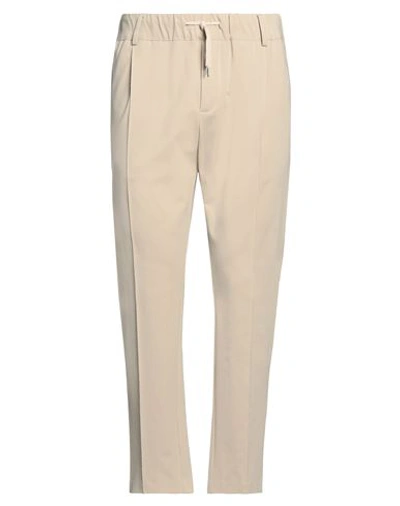 Grey Daniele Alessandrini Man Pants Beige Size 38 Cotton, Polyamide, Elastane In Beige