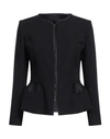 Emporio Armani Woman Blazer Black Size 4 Polyester
