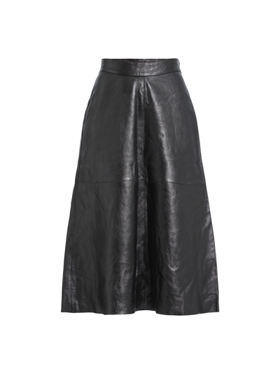 Day Birger Et Mikkelsen Gardenia Lamb Think Polished Skirt In Black