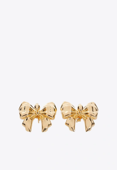 Etro Hugo Kreit Bow Earrings Jewellery In X Stampa Fdo Bianco