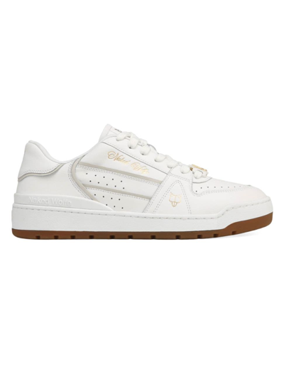 Naked Wolfe Women's Strand Leather Sneakers In White