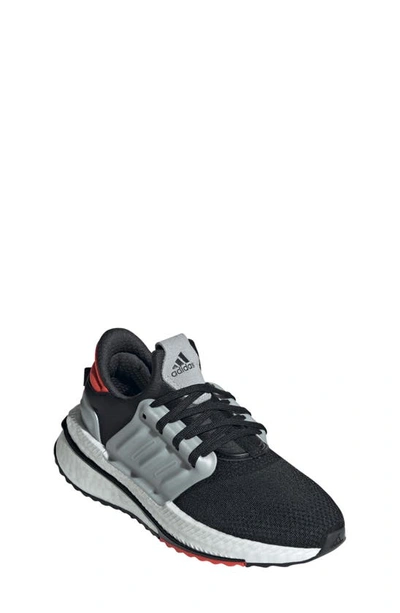 Adidas Originals Kids' Boost Running Shoe In Black/ Black/ Bright Red