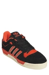 Adidas Originals Rivalry 86 Low Basketball Sneaker In Black/red/ Easy Yellow