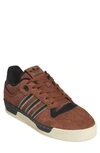 Adidas Originals Rivalry 86 Low Basketball Sneaker In Brown/ Black/ Easy Yellow