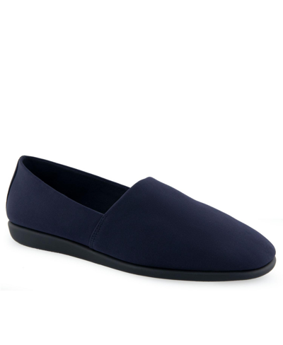 Aerosoles Fabene Casual-smoking Slipper/loafer/moc In Navy Stretch
