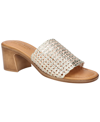 Bella Vita Eni-italy Slide Sandal In Gold Woven