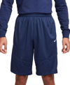 Nike Men's Icon Dri-fit Moisture-wicking Basketball Shorts In Midnight Navy,midnight Navy,white