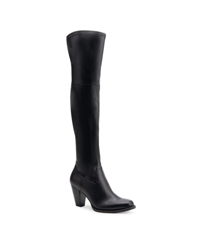 Aerosoles Women's Lewes Over The Knee Dress Boot In Black