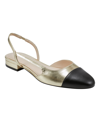 Marc Fisher Slingback Flat In Silver
