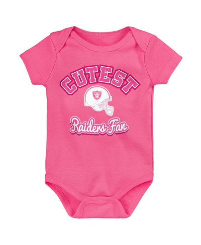 Outerstuff Babies' Girls Newborn And Infant Pink Cleveland Browns Cutest Fan Bodysuit