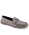 Aerosoles Gaby Driving Shoe In Graphite Leather