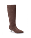 Aerosoles Women's Loano Tall Kitten Heel Dress Boot In Java Suede