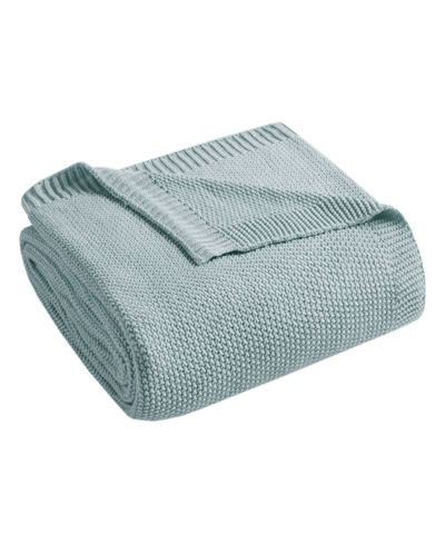 Ink+ivy Bree Classic Knit Blanket, Twin In Light Blue